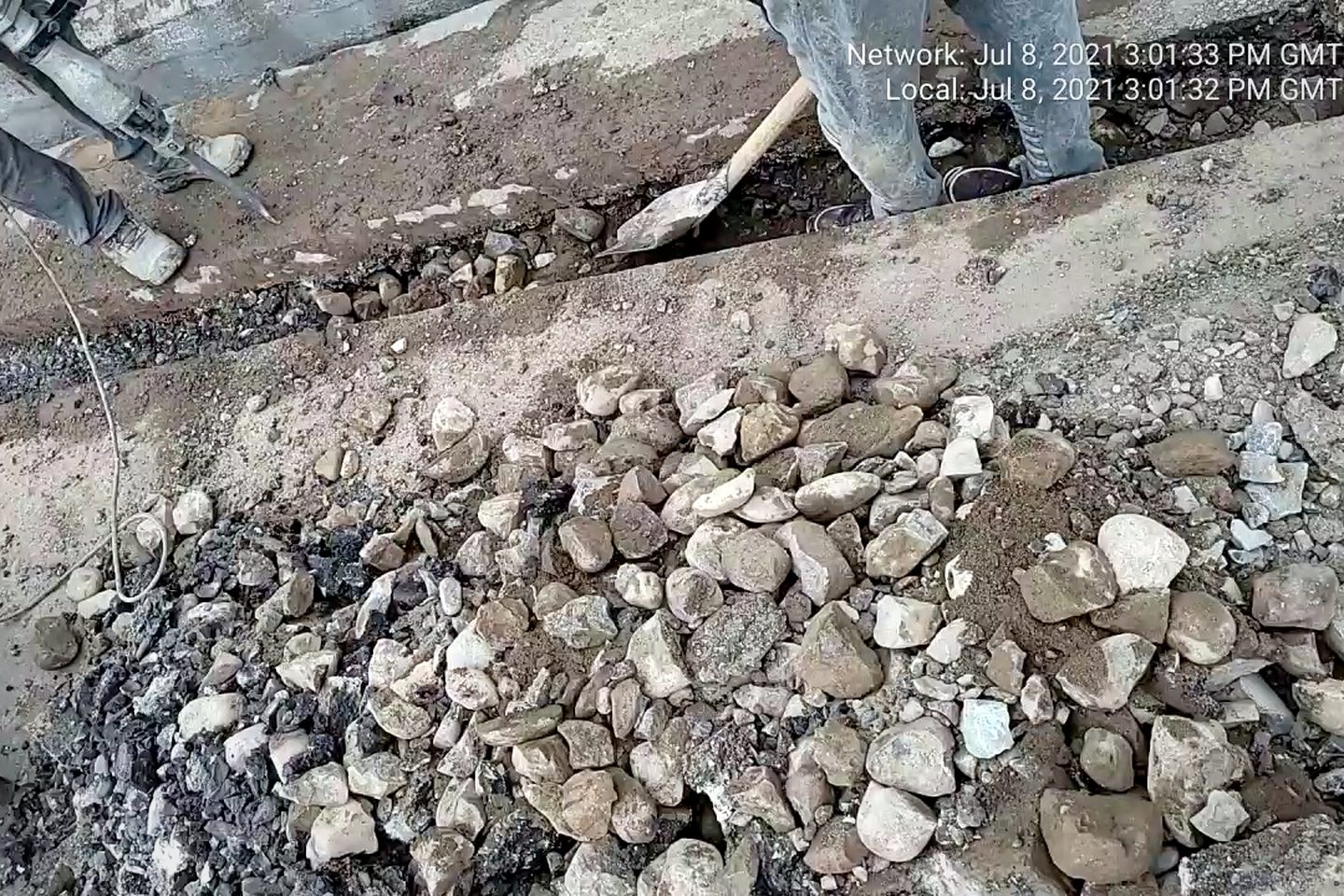 Rocky bed